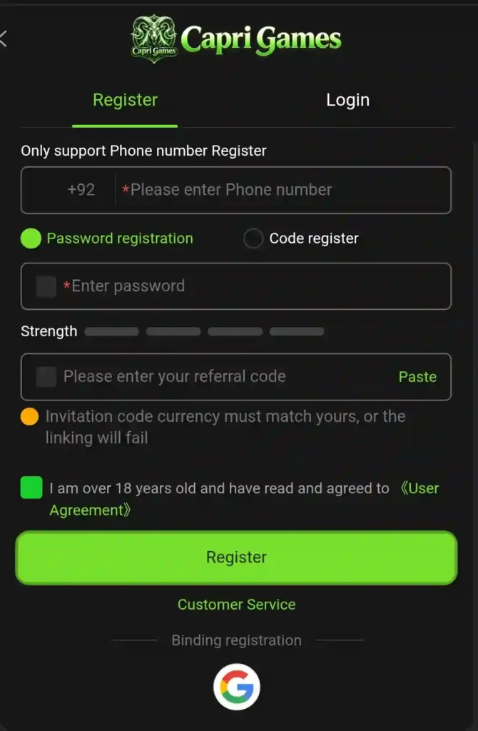 Registration