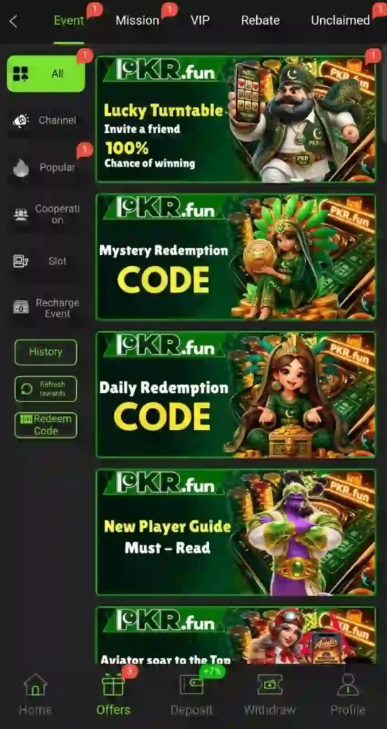 bonuses of pkrfun game